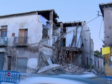 Casa derruida en Murcia tras el temporal 