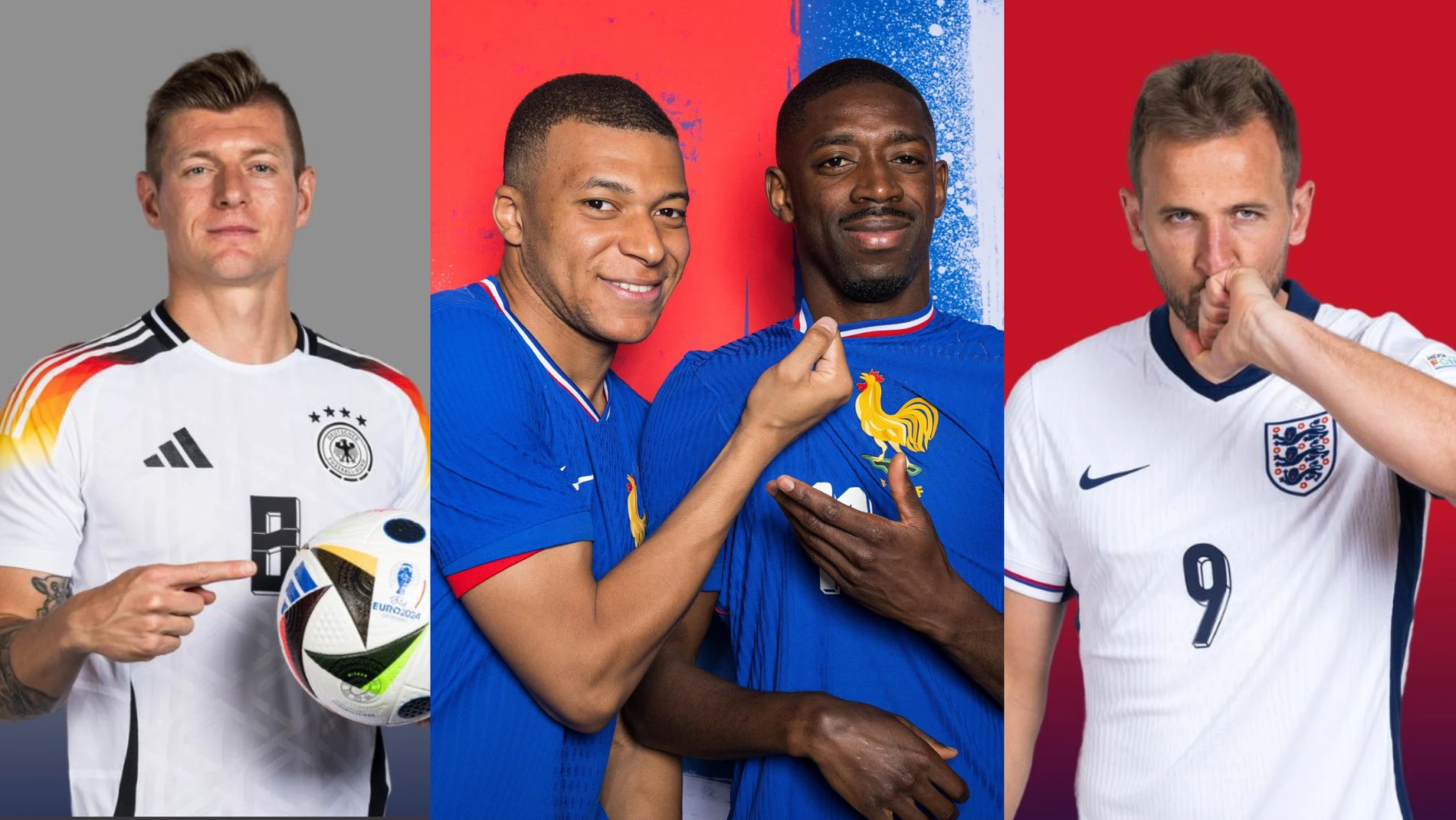 Kroos, Mbappé, Dembélé y Kane Kroos, Mbappé, Dembélé y Kane