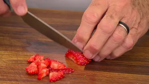 Corta las fresas Corta las fresas