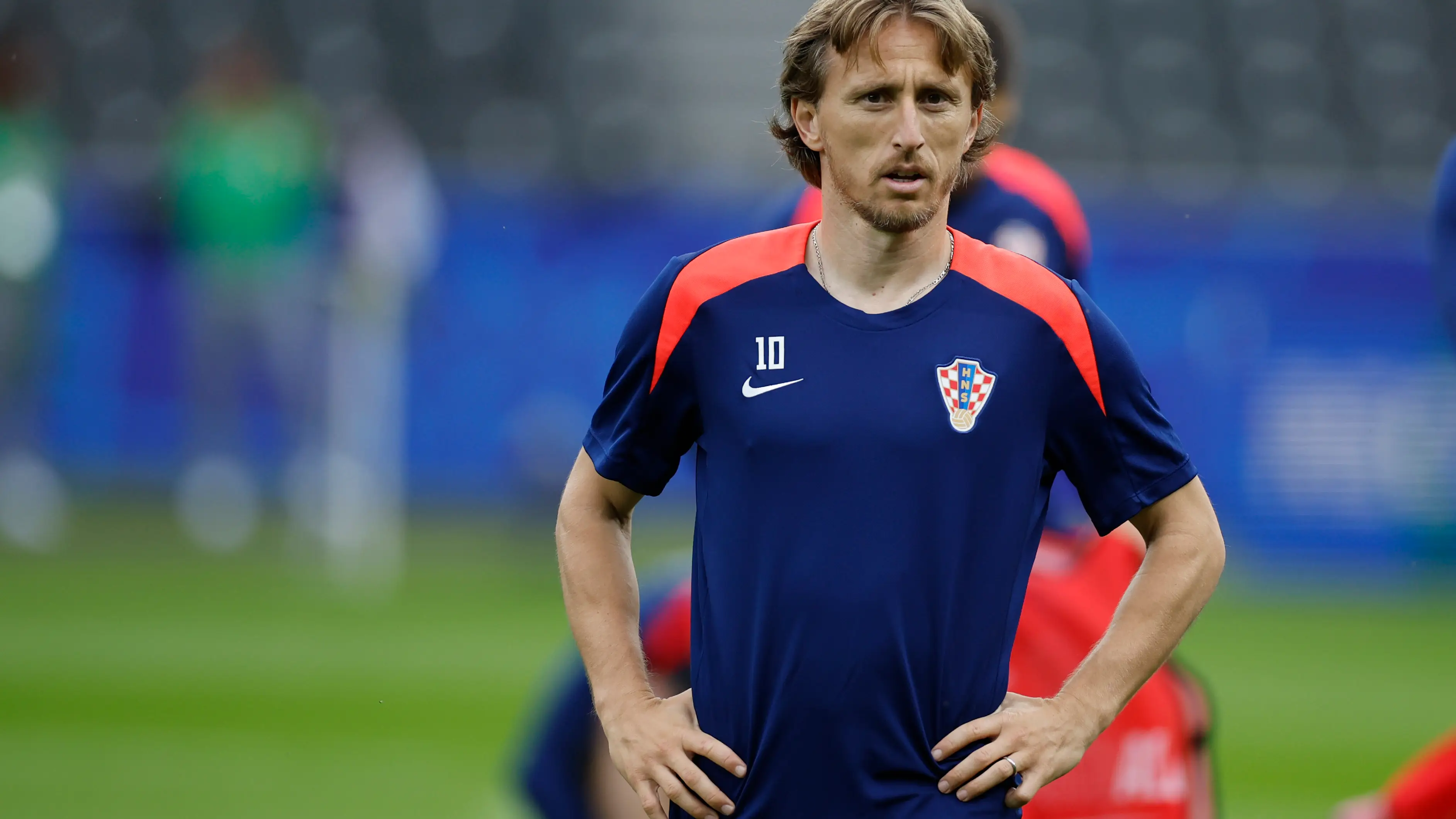 Luka Modric, en el Estadio Olímpico de Berlín Luka Modric, en el Estadio Olímpico de Berlín