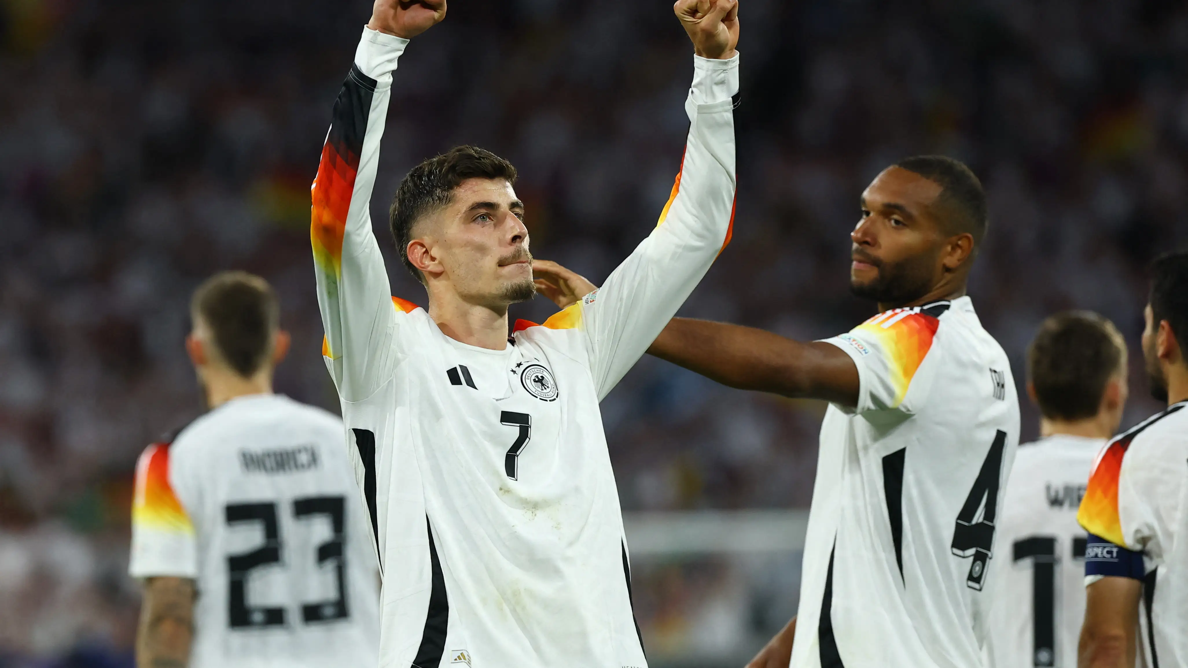Kai Havertz celebra el tercer gol de Alemania ante Escocia Kai Havertz celebra el tercer gol de Alemania ante Escocia