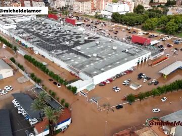 Murcia, a vista de dron tras las lluvias