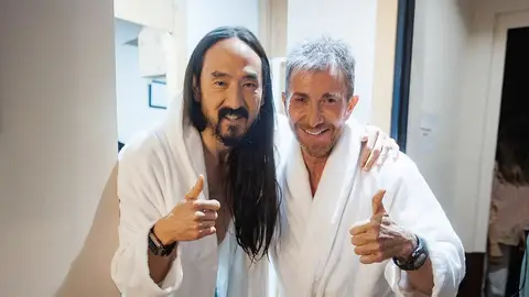 Pablo Motos y Steve Aoki Pablo Motos y Steve Aoki