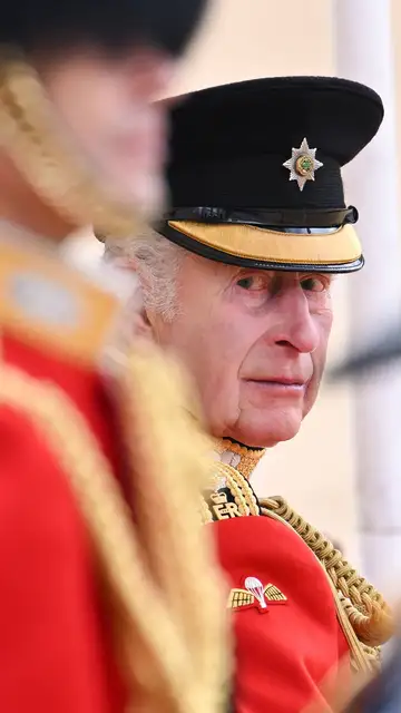 Carlos III, emocionado en el Trooping the Colour Carlos III, emocionado en el Trooping the Colour