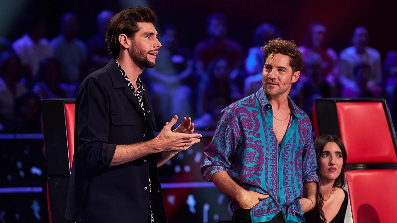 &Aacute;lvaro Soler y David Bisbal en los Asaltos de La Voz Kids