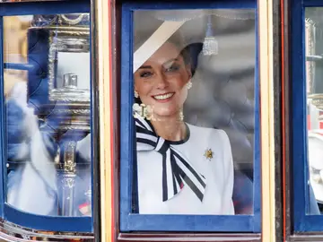 Fotografía de la Princesa de Gales este sabado en el desfile Trooping the Colour de Londres 