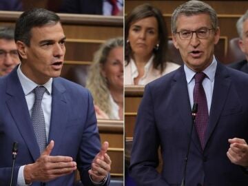 Pedro Sánchez y Alberto Núñez Feijóo