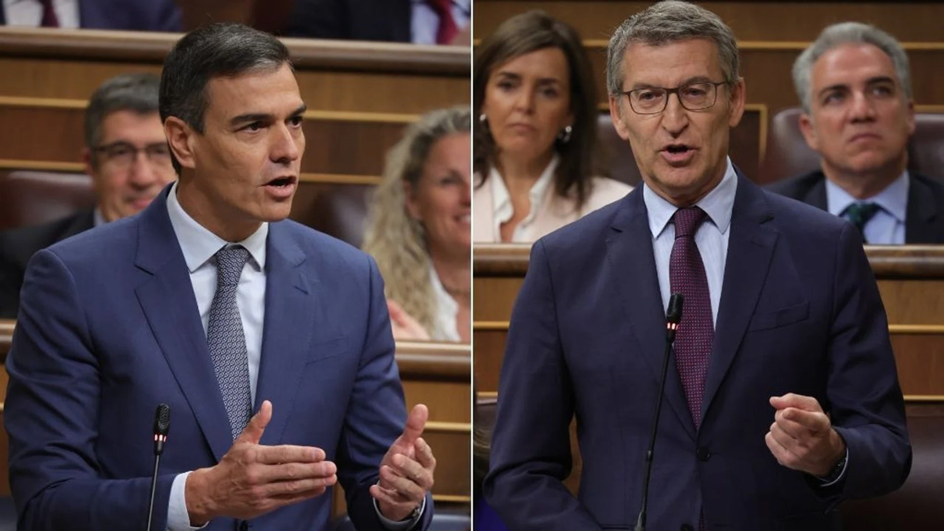 Pedro Sánchez y Alberto Núñez Feijóo Pedro Sánchez y Alberto Núñez Feijóo
