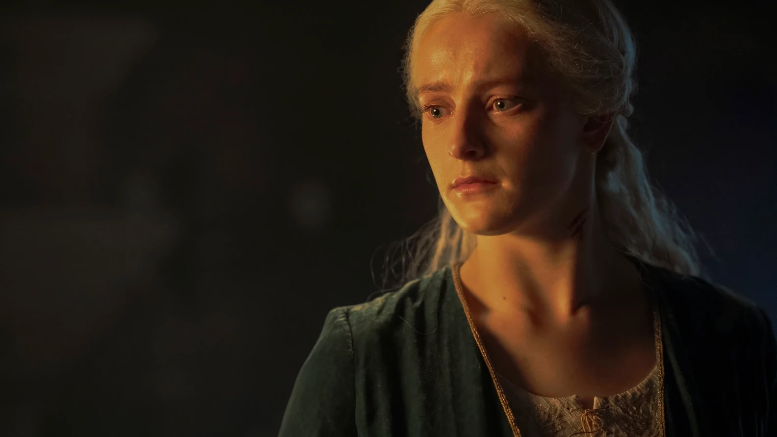 Phia Saban como Helaena Targaryen en La Casa del Dragón Phia Saban como Helaena Targaryen en La Casa del Dragón