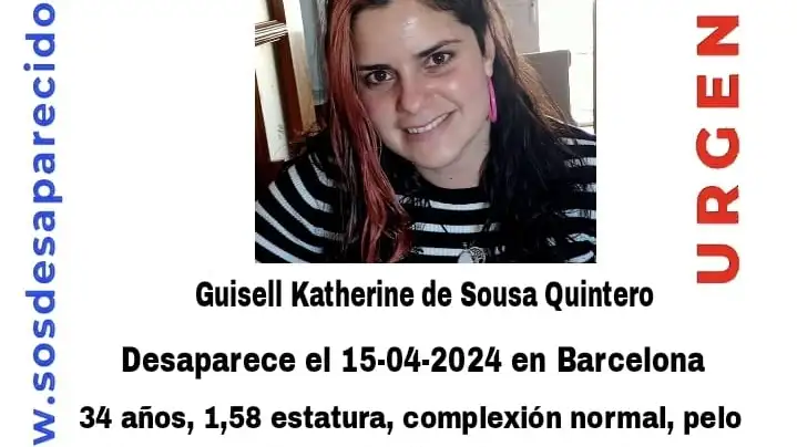 Misteriosa desaparición de Katy, una joven vista por última vez hace casi 2 meses en Barcelona Misteriosa desaparición de Katy, una joven vista por última vez hace casi 2 meses en Barcelona