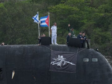 Submarino ruso de misiles de crucero Kazán en La Habana, Cuba