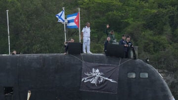 Submarino ruso de misiles de crucero Kazán en La Habana, Cuba