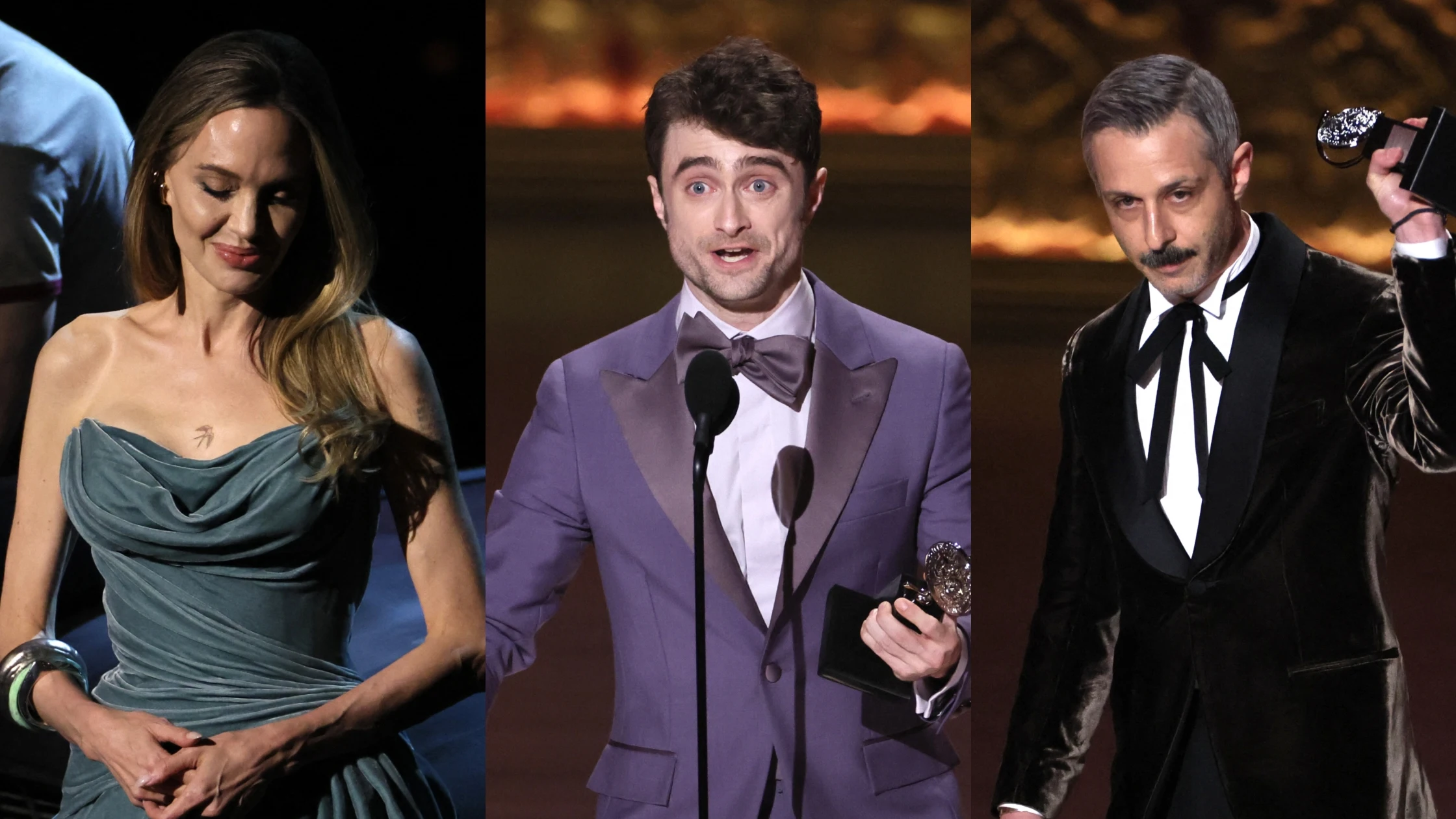 Angelina Jolie, Daniel Radcliffe y Jeremy Strong en los premios Tony Angelina Jolie, Daniel Radcliffe y Jeremy Strong en los premios Tony