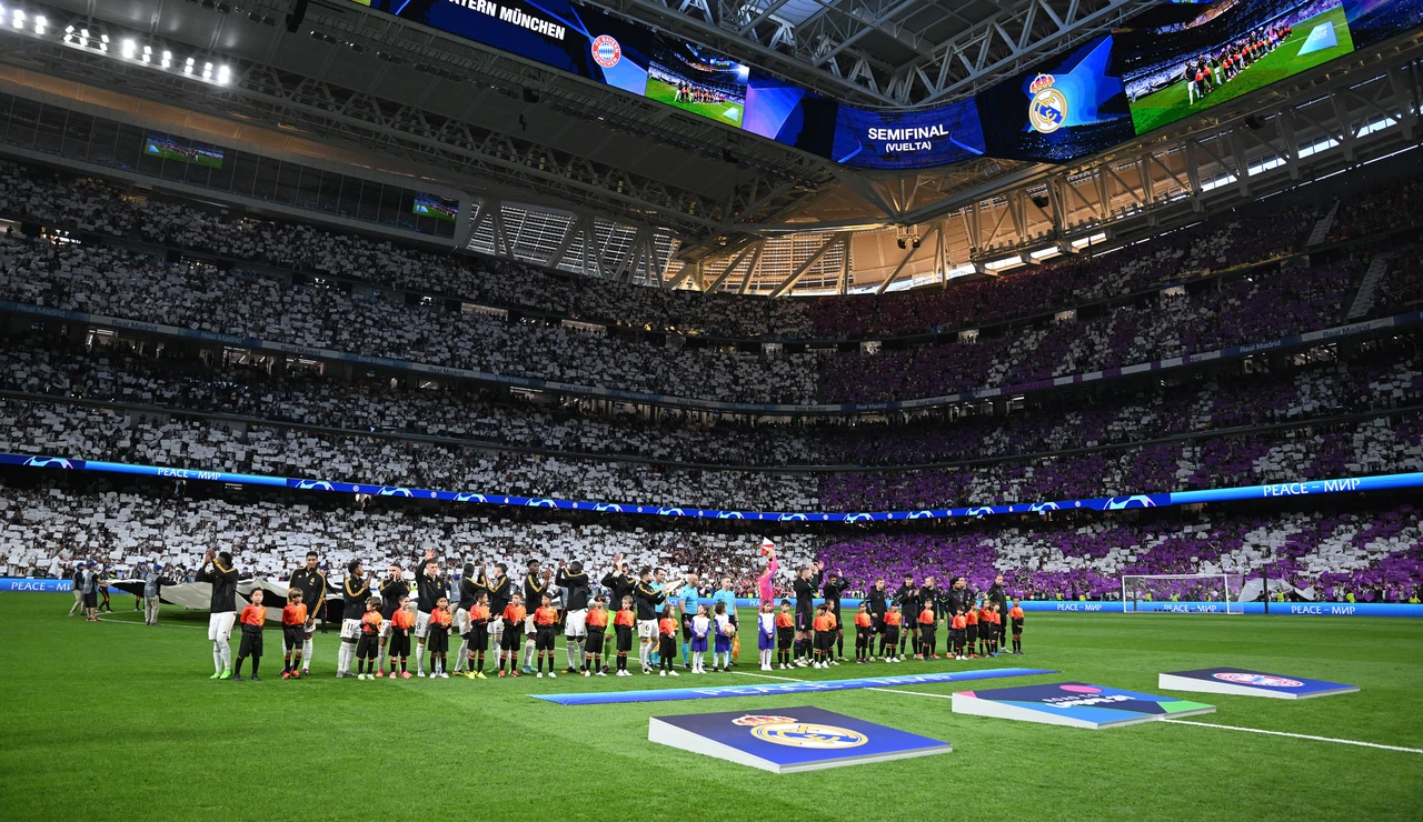 Imagen del Real Madrid - Bayern Múnich en el Bernabéu