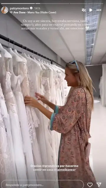 Patricia Montero viendo vestidos en Pronovias Patricia Montero viendo vestidos en Pronovias