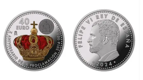 Moneda del rey Felipe VI