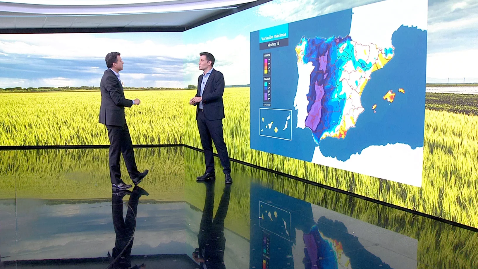 La previsi&oacute;n del tiempo hoy.