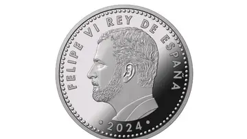 Anverso de la moneda de Felipe VI por su proclamación