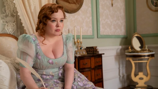 Nicola Coughlan como Penelope Featherington en la temporada 3 de Los Bridgerton Nicola Coughlan como Penelope Featherington en la temporada 3 de Los Bridgerton