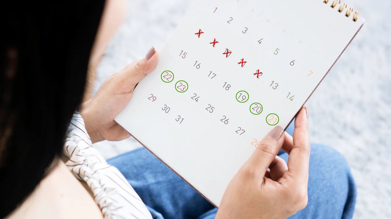 Calendario del ciclo menstrual