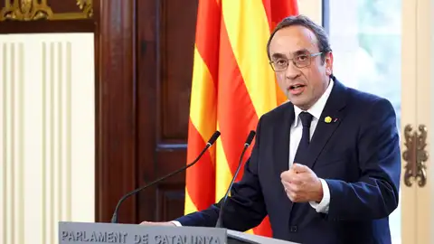El presidente del Parlament, Josep Rull