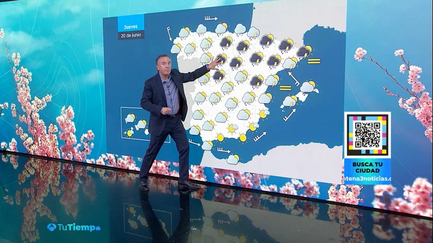 Roberto Brasero y la previsión del jueves 19 de junio La Previsión El Tiempo | Roberto Brasero: "Dentro de solo una semana igual ya estamos hartos de calor"