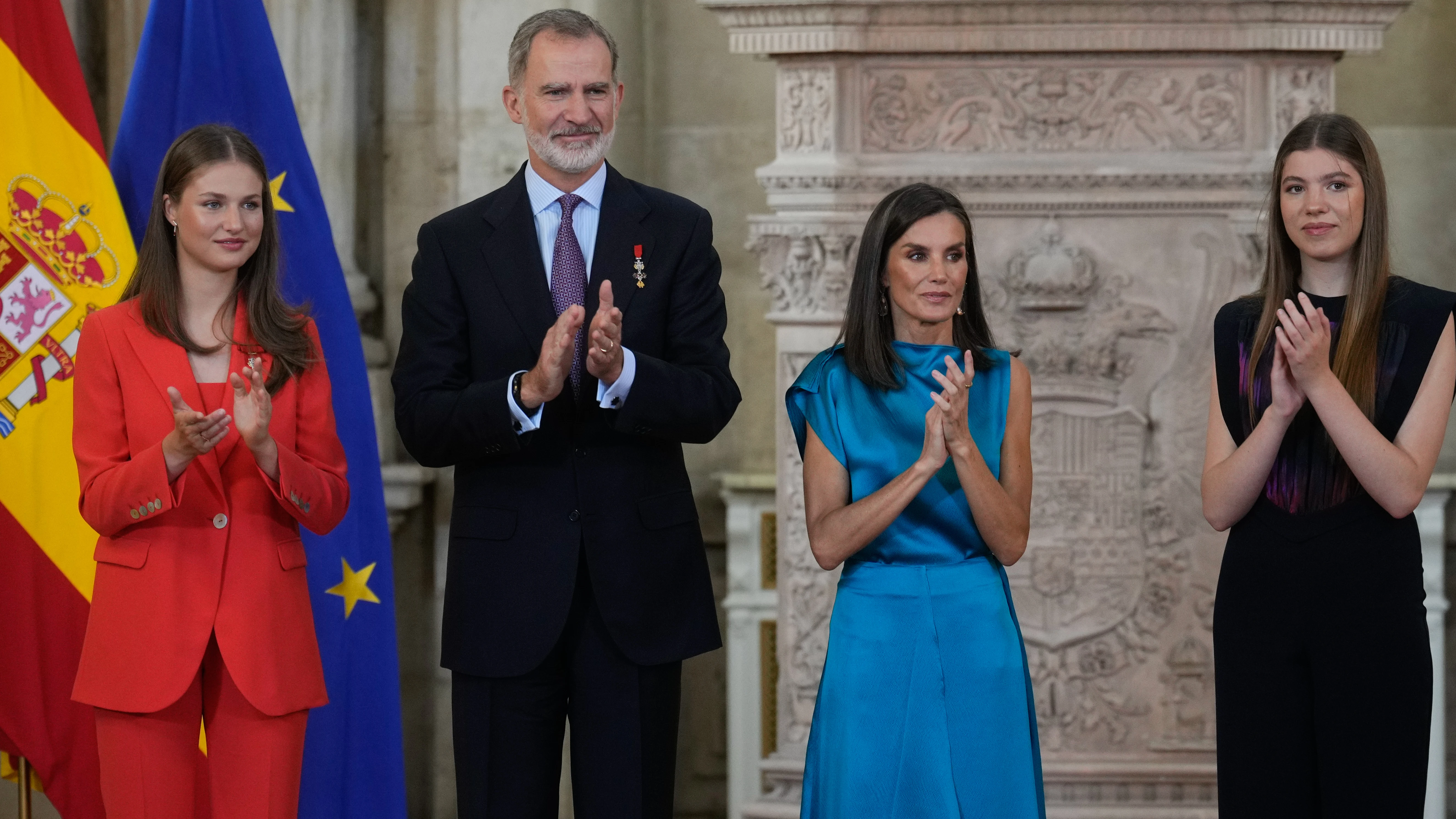 La familia real en el décimo aniversario de la coronación de Felipe VI La familia real en el décimo aniversario de la coronación de Felipe VI