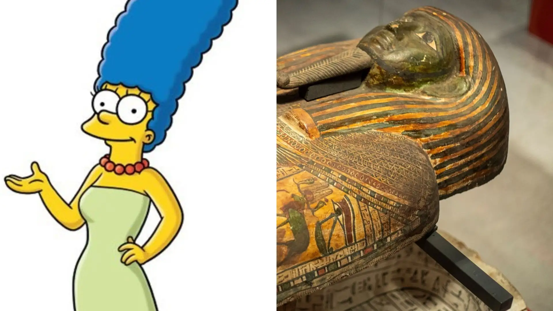 Marge Simpson 'aparece' en un sarcófago egipcio de más de 3.000 años Marge Simpson 'aparece' en un sarcófago egipcio de más de 3.000 años