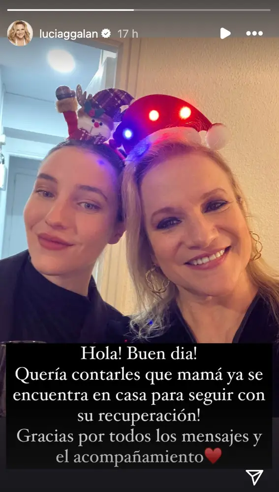 La hija de Lucía Galán actualiza el estado de salud de su madre