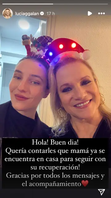 La hija de Lucía Galán actualiza el estado de salud de su madre La hija de Lucía Galán actualiza el estado de salud de su madre