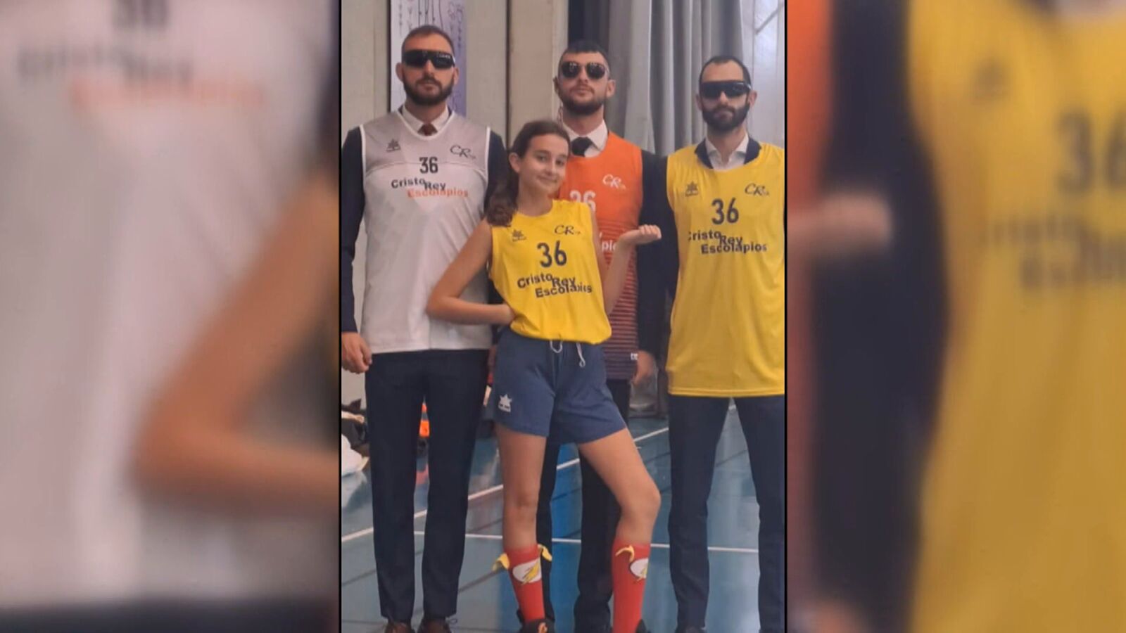 Virales por apoyar a su hermana en los partidos de baloncesto… ¡Disfrazados!: 