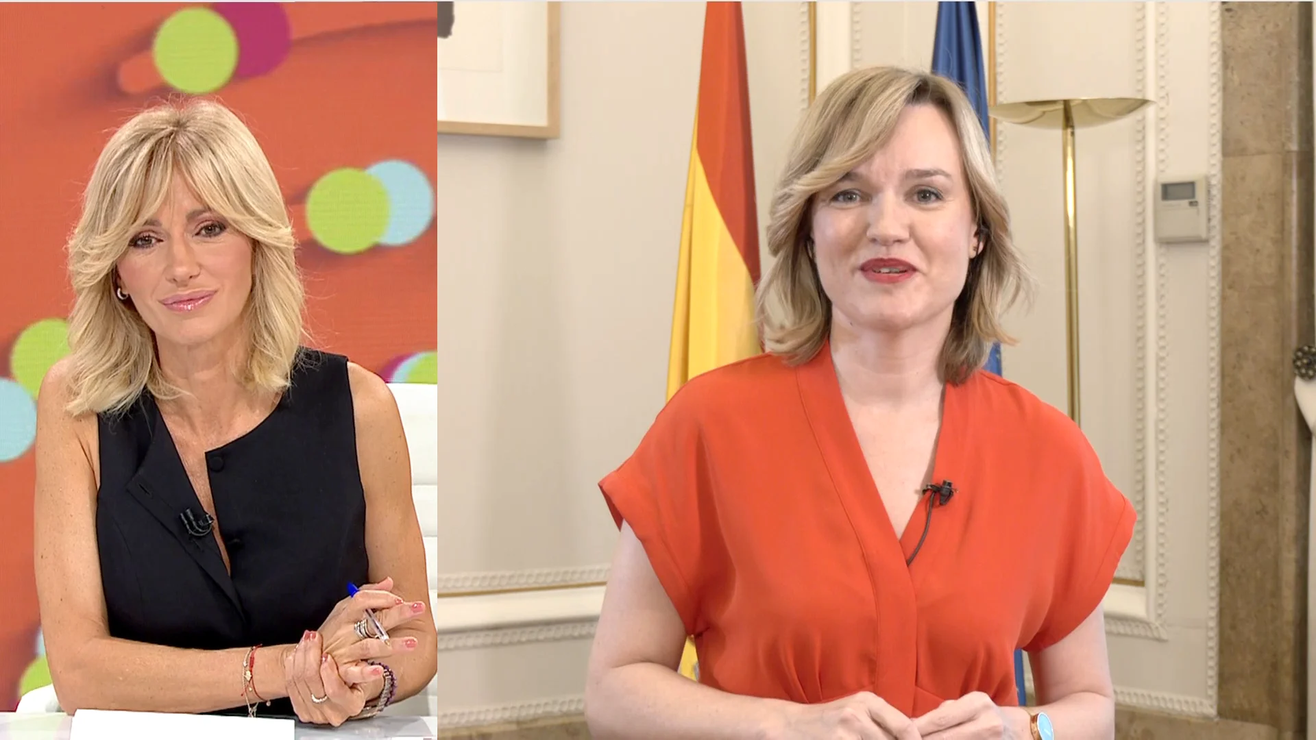 Pilar Alegr&iacute;a, ministra de Educaci&oacute;n, en Espejo P&uacute;blico