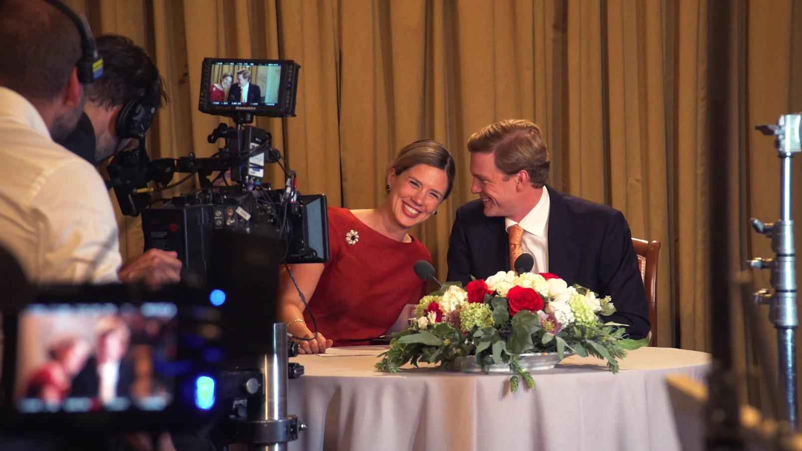 Así fue el rodaje de Máxima: la conexión entre Delfina Chaves y Martijn Lakemeier detrás de cámaras Así fue el rodaje de Máxima: la conexión entre Delfina Chaves y Martijn Lakemeier detrás de cámaras