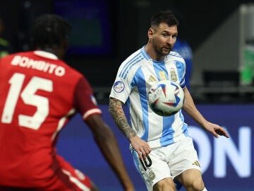 Leo Messi, en acción ante Canadá en la Copa América 2024