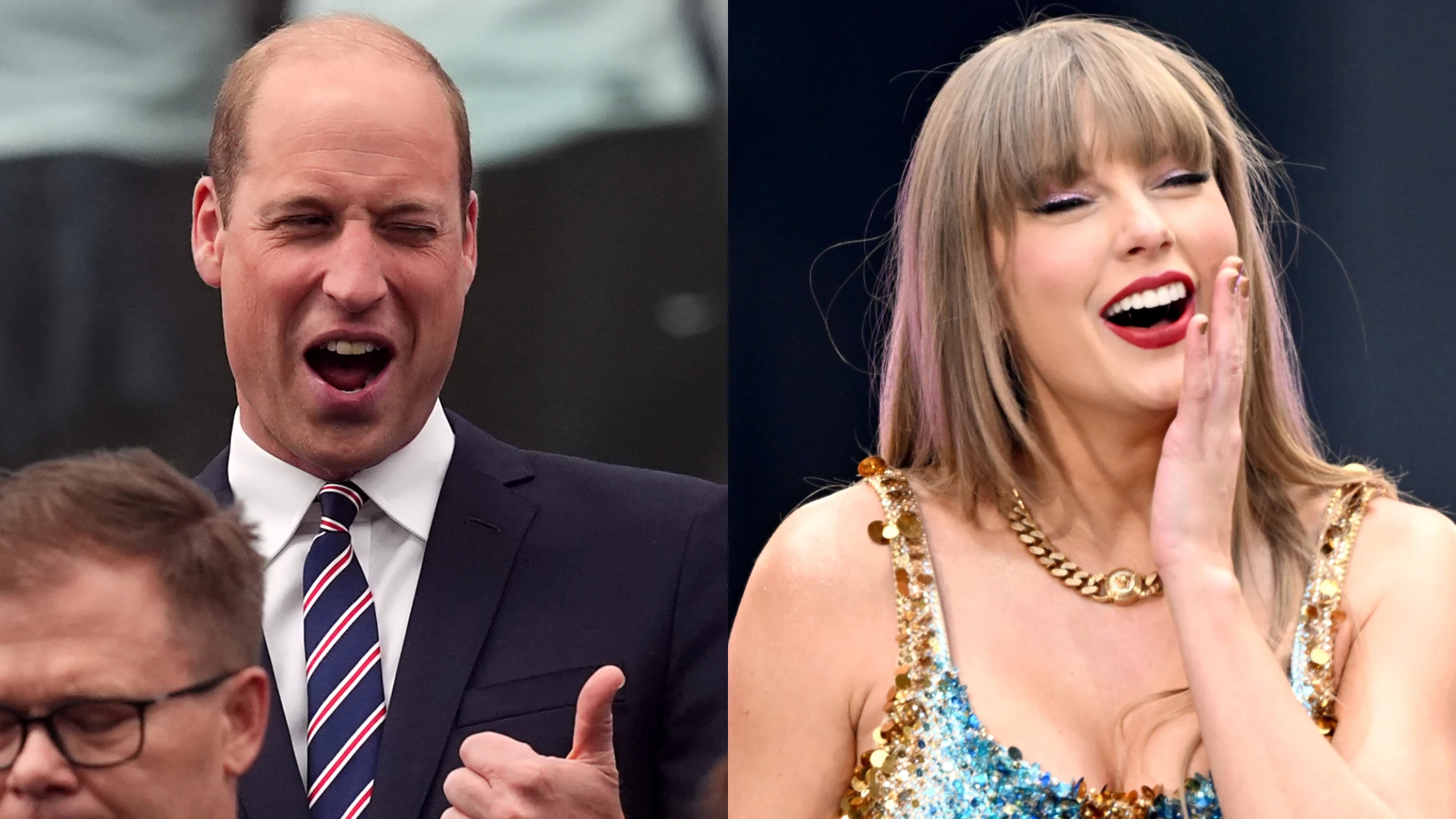 Montaje del pr&iacute;ncipe Guillermo y Taylor Swift