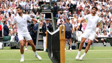 Djokovic y Alcaraz en Wimbledon