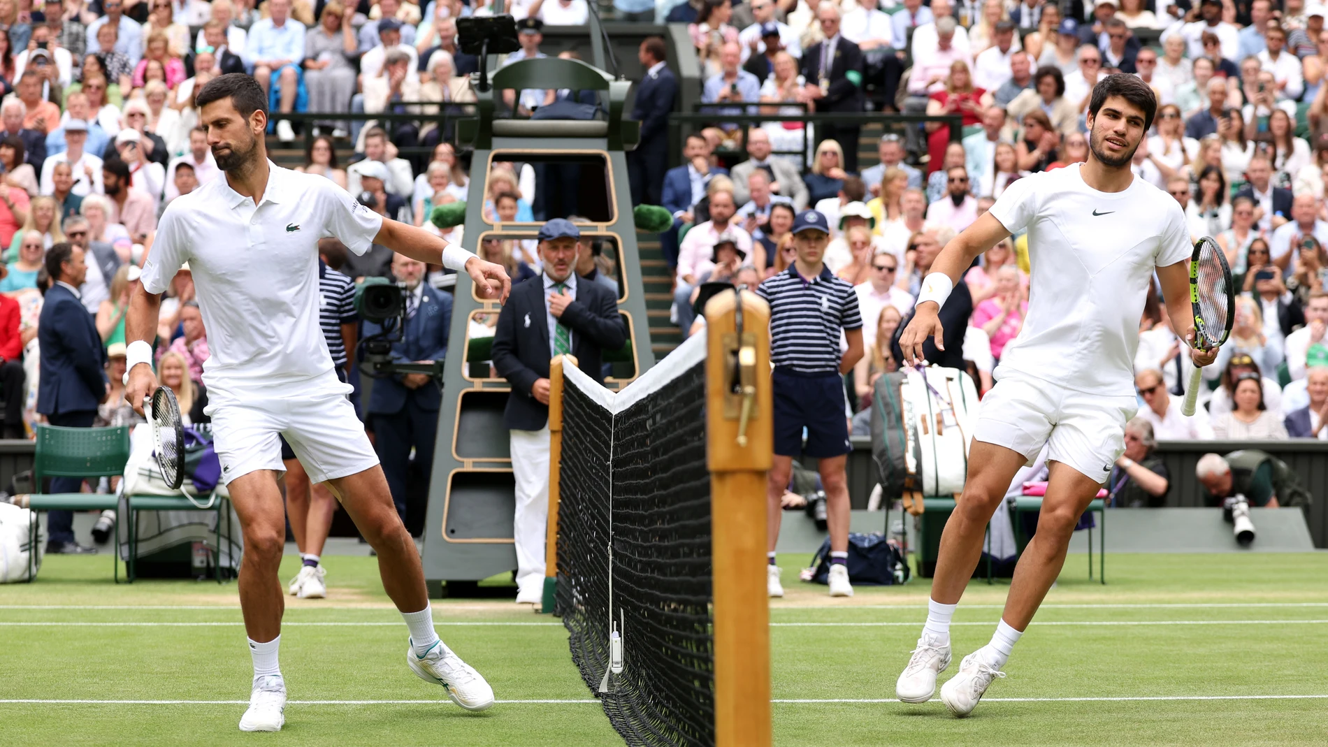 Djokovic y Alcaraz en Wimbledon Djokovic y Alcaraz en Wimbledon