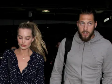 Margot Robbie y su marido Tom Ackerley Margot Robbie y su marido Tom Ackerley