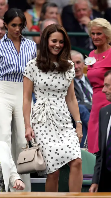 Kate Middleton y Meghan Markle en Wimbledon en 2018 Kate Middleton y Meghan Markle en Wimbledon en 2018