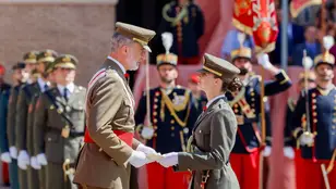 El rey Felipe y la princesa Leonor en Zaragoza