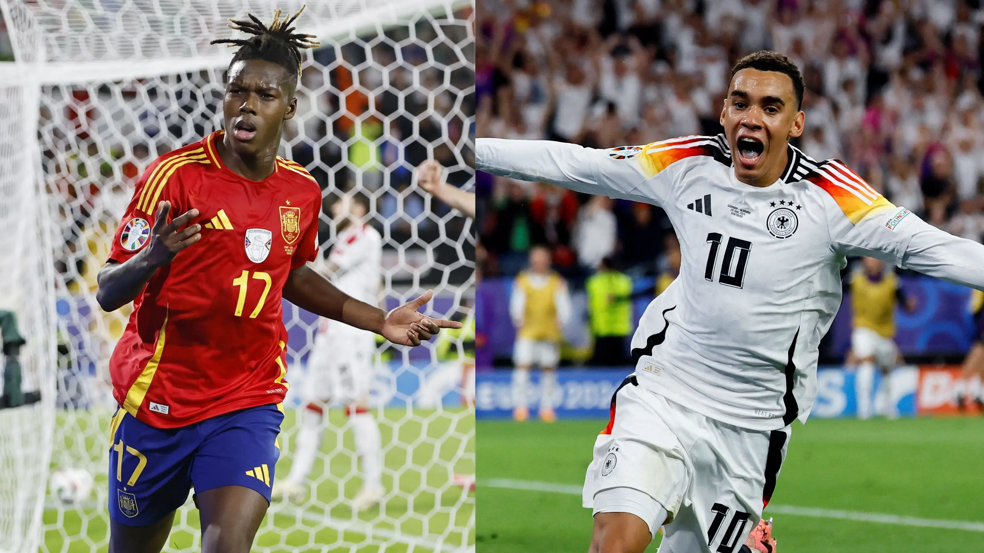 Nico Williams y Jamal Musiala, en la Eurocopa 2024