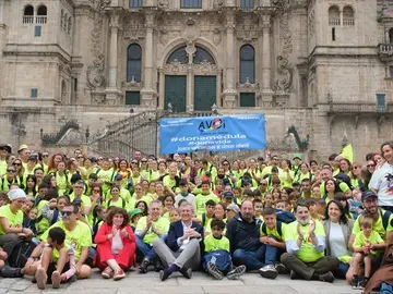 Recibimiento de los niños oncológicos que finalizaron el Camino Recibimiento de los niños oncológicos que finalizaron el Camino