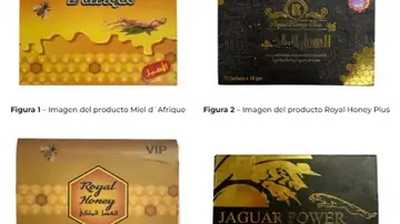 Sanidad retira los productos Miel d'Afrique, Royal Honey VIP, Jaguar Power y Royal Honey Plus por contener sildenafilo