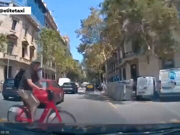 Atropello de un ciclista en Barcelona