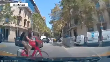 Atropello de un ciclista en Barcelona