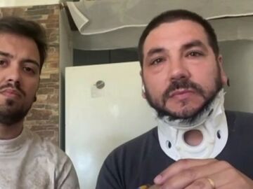 Christian y Salvador viajaban en el vuelo del pánico de Madrid a Montevideo: "Había niños en el techo"