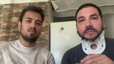 Christian y Salvador viajaban en el vuelo del pánico de Madrid a Montevideo: 