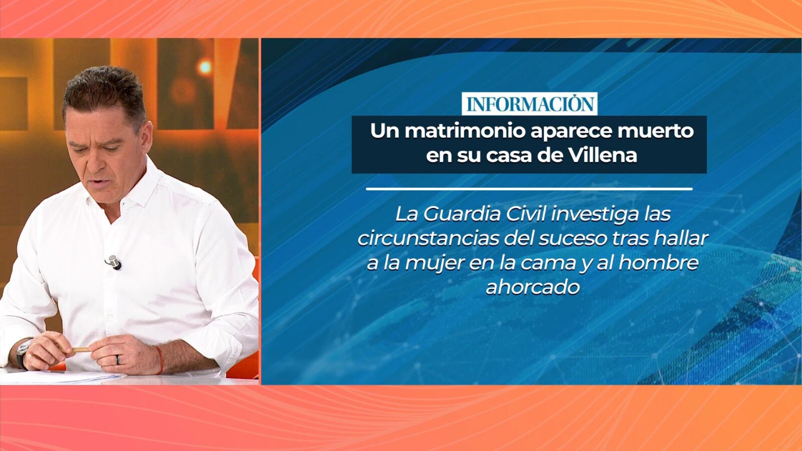 Hallan a un matrimonio muerto en su vivienda en Villena (Alicante): ella, sin signos de violencia y él, ahorcado