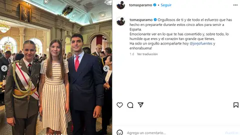 Tomás Páramo junto la princesa Leonor y la infanta Sofía Tomás Páramo junto la princesa Leonor y la infanta Sofía