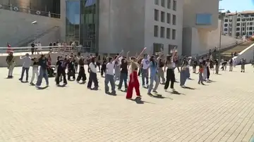Una flashmob en Bilbao